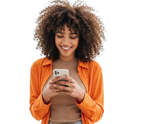 Cliente usando celular para acessar descontos e cashback NexClub